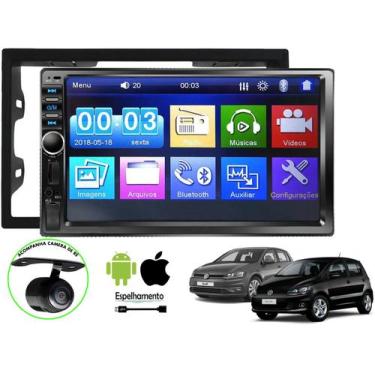 Imagem de Kit Central Multimidia Mp5 Player + Moldura Bora 01 até 12 Espelhament