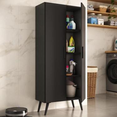 Imagem de Armário de Lavanderia Multiuso 2 Portas 68cm Retrô Urban Multimóveis M