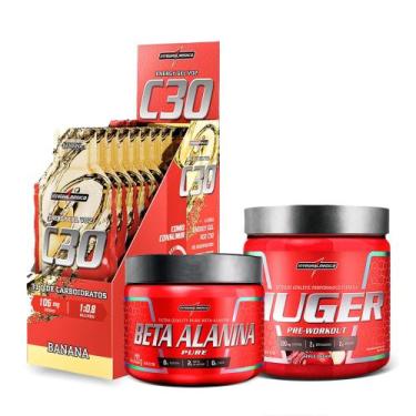 Imagem de Kit Huger Apple Dream + VO2 Energy Gel C30 + Beta Alanina 123g - Integ