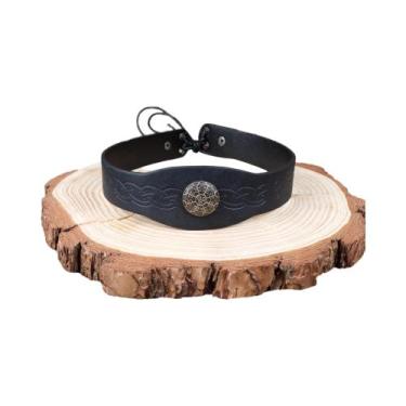 Imagem de Tiara Ajustável De Couro PU De Cavaleiro Medieval Viking Para Cosplay 