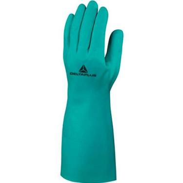 Imagem de Luva de látex nitrílica flocada 40 cm M/G - NITREX VE840 - Delta Plus