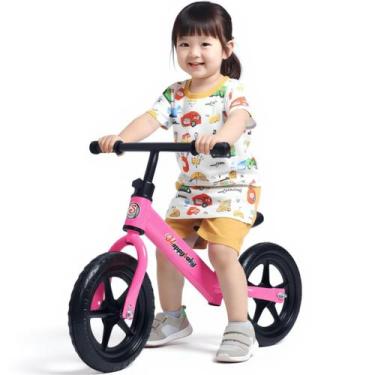 Imagem de Bicicleta Sem Pedal Treina Equilíbrio Infantil Rosa - Castela