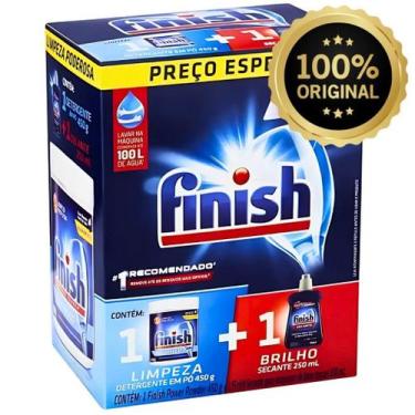 Imagem de Finish Secante Líquido Máquina Lavar Louças 250 ml - Abrilhantador Ori