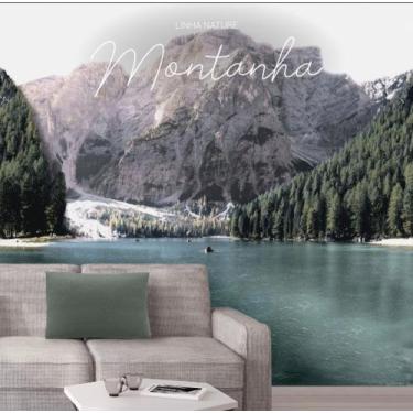 Imagem de PAINEL  DE PAREDE EM TECIDO 3,20 m x 2,90 m-montanhas - Bella janella