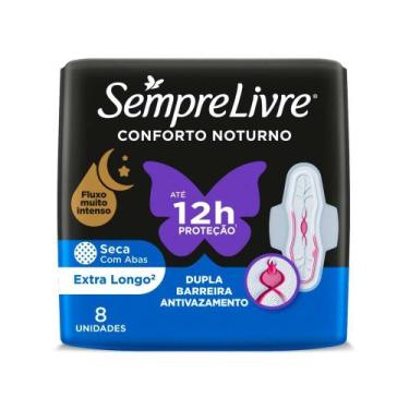 Imagem de Absorvente Externo Sempre Livre Conforto Noturno Seca 8 Unidades
