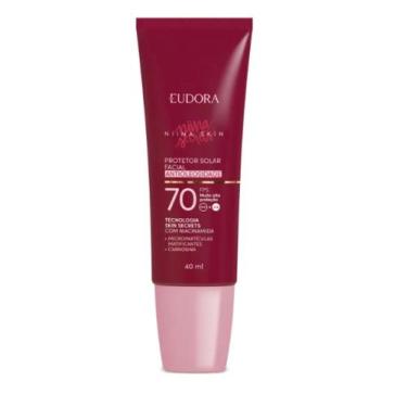 Imagem de Protetor Solar Facial Antioleosidade FPS 70 Niina Skin 40ml Eudora