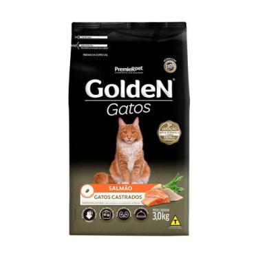 Imagem de Ração Golden Gatos Castrados Salmão - 3 Kg - Premier