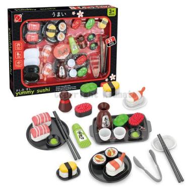 Imagem de Kit Brinquedo Sushi Infantil 31 Peças Com Acessórios - NIRO BRINQUEDOS