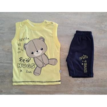 Imagem de Conjunto Bebe Menino Urso (300826) Rovitex, Amarelo, 03