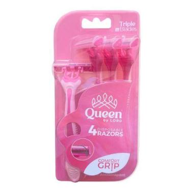 Imagem de Depilador Lord Queen Comfort Rosa com 4 Unidades