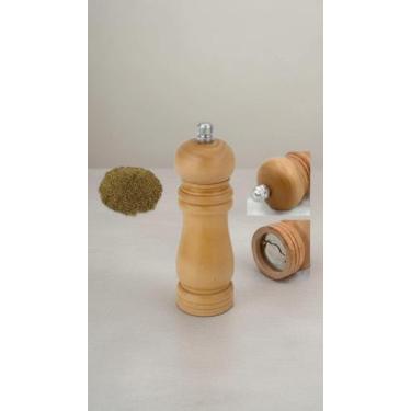 Imagem de Moedor de Pimenta e Sal Grosso Madeira 15cm Manual - Congratulations S
