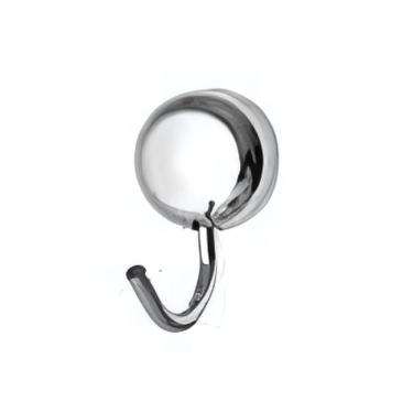 Imagem de Cabideiro Suporte Gancho Parede com Fixação Dupla Inox Mais de Casa 1 Unidade