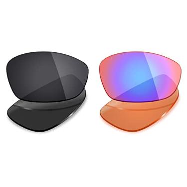 Imagem de 2 pares de lentes polarizadas de substituição da Mryok para óculos de sol Oakley Blender – Opções