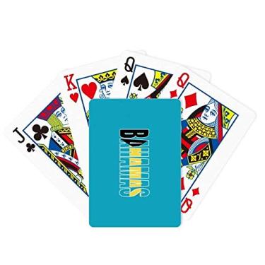 Imagem de DIYthinker Bahamas Country Flag Name Poker Playing Card Card Card Gift