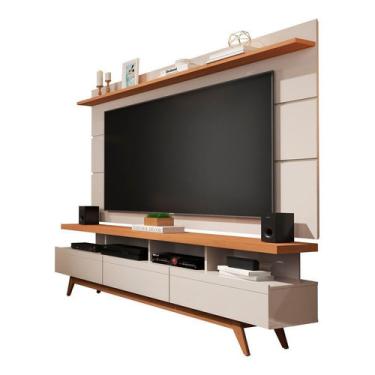 Imagem de Rack e Painel Vivare Wood Off White Nature Tv 72´´