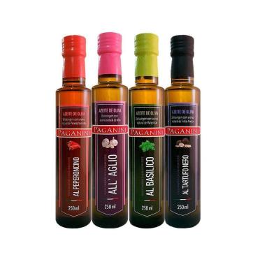 Imagem de Kit Azeite Paganini Extravirgem Saborizado 250 Ml