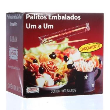 Imagem de Palito de Dente Embalado um a um com 1000 Unidades Gaboardi