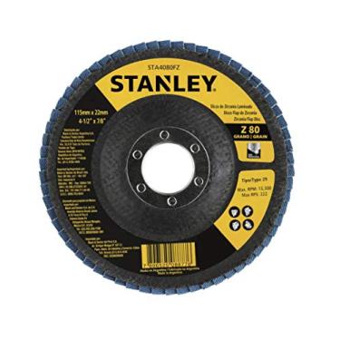 Imagem de STANLEY Disco Flap de 4.1/2 Pol. x 7/8 Pol. (114mm x 22mm) Z80 STA4080FZ