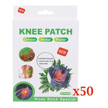 Imagem de Alívio De Dores Musculares Emplasto Perna Joelho 50 Adesivos