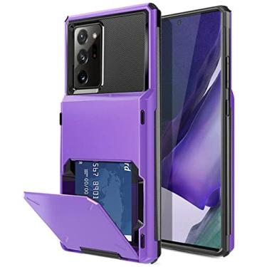 Imagem de Para Samsung Galaxy Note 20 Ultra 10 9 Carteira Cartão de Crédito Flip Cover Para Samsung Note20 S22 Ultra S21 S20 S10 S9 S8 Plus, Roxo, Para A9 2018