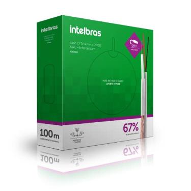 Imagem de Cabo Coaxial CFTV FC67CBR Branco Intelbras