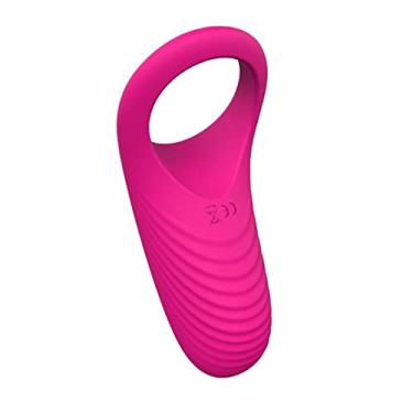 Imagem de Vibrador Estimulador do Clitóris Feminino Brinquedos Sexuais Anel Peniano 9 Velocidades Eróticos Zatla (Rosa)