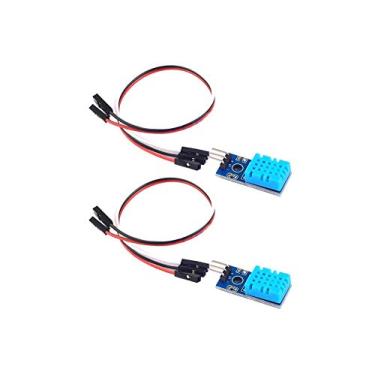 Imagem de NOYITO Módulo de sensor de umidade digital de temperatura DHT11 20-90% UR 0-50°C único barramento digital temperatura e sensor de umidade (pacote com 2)