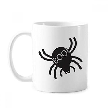 Imagem de Caneca de Halloween Black Spider Cerâmica Cerâmica Copo de Café de Porcelana