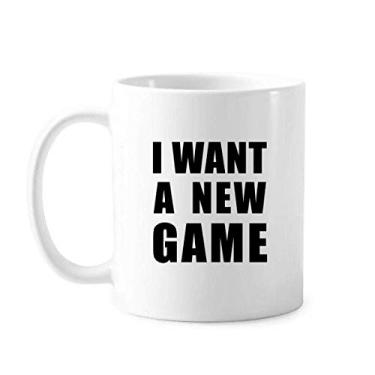 Imagem de I Want A New Game Mug Cerâmica Caneca de café xícara de porcelana louça