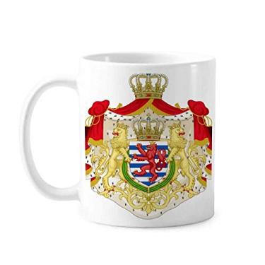 Imagem de Luxemburgo National Emblem Country Symbol Caneca Cerâmica Café Porcelana Utensílios de Mesa