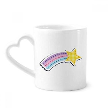 Imagem de Caneca de meteoro universo e alienígena café cerâmica copo de coração de vidro