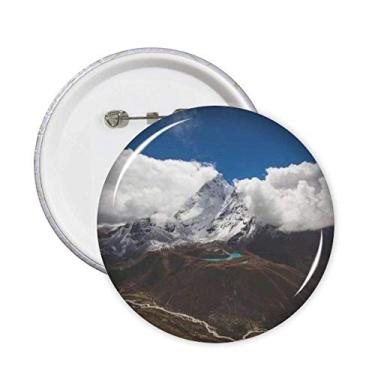 Imagem de Blue Sky Silvicultura Ciência Natureza Cenário Pinos Emblema Botão Decoração Acessório 5 peças