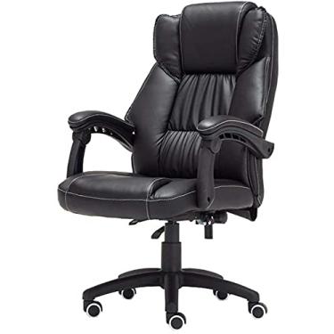 Imagem de cadeira de escritório Cadeira de escritório executiva de couro ergonômico, confortável e ajustável, giratória, cadeira de mesa para computador, cadeira de 150 kg needed