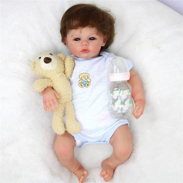 Imagem de BAOERYAA Bebê Reborn Menina,bebê Reborn De Silicone Sólido,parece Tão Real Bebe Reborn Silicone Realista Enviar Sexo Aleatório Bebe Reborn Realista Com Roupa De Recém Nascido