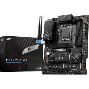 Imagem de MSI Placa-mãe PRO Z790-P WiFi ProSeries (suporta processadores Intel de 12ª/13ª/14ª geração, LGA 1700, DDR5, PCIe 5.0, M.2, LAN de 2,5 Gbps, USB 3.2 Gen2, HDMI/DP, Wi-Fi 6E, Bluetooth 5.3, ATX)