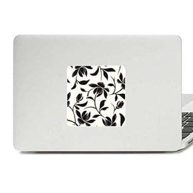 Imagem de Adesivo de vinil para laptop com desenho de videira de flores para decoração de PC