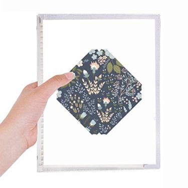 Imagem de Caderno de tinta para plantas com flores selvagens, folhas soltas, diário recarregável