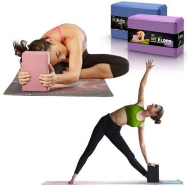 Imagem de Bloco Exercícios Yoga Pilates Meditação Alongamento Gym Fit - Oem