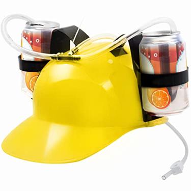 Imagem de [Novelty] Capacete Bebedor de Beber - Suporte de Lata Boné de Beber com Palha para Cerveja e Refrigerante - Diversão de Festa