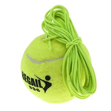 Imagem de shamjina Bola de tênis durável com cordão para treino de tênis