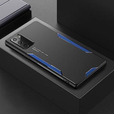 Imagem de Capa de telefone de metal de alumínio para Samsung Galaxy S21 Ultra S8 S9 S10 S20 Plus Note 20 Ultra 8 9 10 Plus A51 A71 A52 A72 Capa, Preto Azul, A51 5G