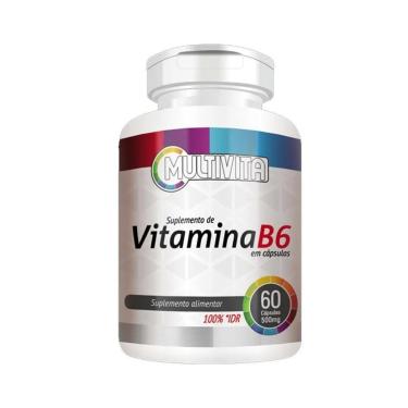 Imagem de Vitamina B6 60 Cápsulas 500mg - 1x Cápsula ao dia-Unissex