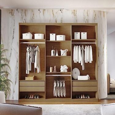 Imagem de Closet Casal Encanto 4 Gavetas 5 Prateleiras MDF Rufato
