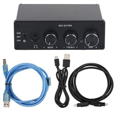 Imagem de 5 Mm,Decodificador De áudio AC Q3 PRO DAC Com Amplificador De Fone De Ouvido Para Fones De Ouvido De 3, Excelente Decodificação De Recursos Ricos Ampla Compatibilidade Preto/Prata Opcional(Preto)
