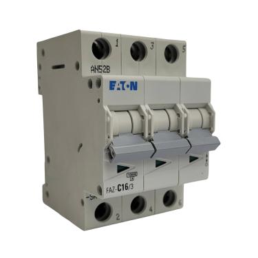 Imagem de Disjuntor Curva C 16A 15KA Tripolar FAZ-C16/3-SA 150907 - Eaton