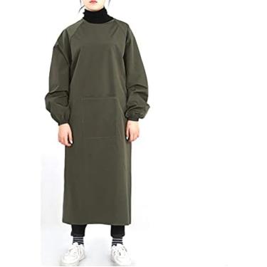 Imagem de Avental À Prova D'água Adulto Resistente À Água E Óleo Avental De Manga Longa, Cozinha Doméstica, Açougue, Avental De Trabalho Em Fábrica De Processamento De Alimentos,A12,120x120cm,Constructive23