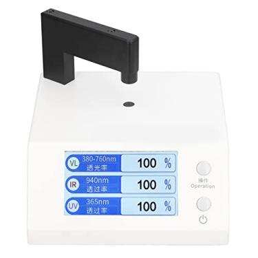 Imagem de Testador de Transmitância de Luz, Testador de Transmitância de Luz Portátil Com Tela LCD Espectrofotômetro Visível UV Infravermelho, óculos de Bloqueio de Luz Azul