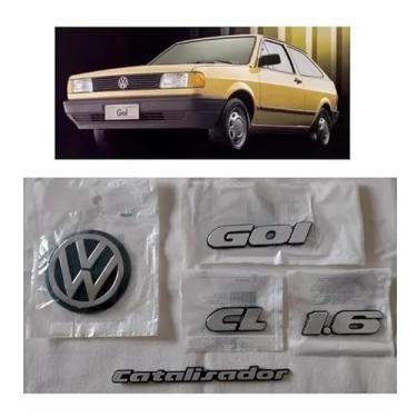 Imagem de Kit Emblema Gol Cl 1.6 Catalisador Volkswagen Gol Quadrado 91 92 93 94