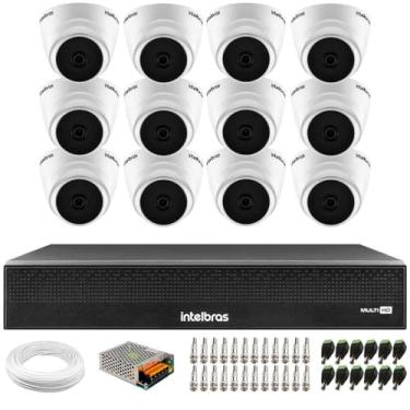 Imagem de Kit 12 Câmeras Intelbras VHL 1220 D HDCVI LITE Dome Full HD 1080p 2.8mm Visão Noturna 20m + Dvr Intelbras MHDX 3116-C 16 Canais