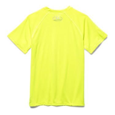 Imagem de Camiseta masculina Under Armour Locker de manga curta, Medium / 10-12 Big Kids,High-Vis Yellow, Medium / 10-12 Big Kids,High-Vis Yellow
